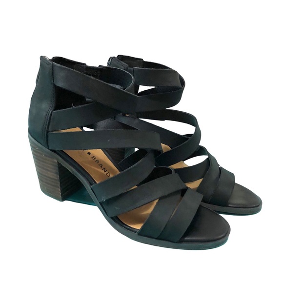 Lucky Brand Black Kallia Block Heel Sandal 7 - Picture 7 of 7